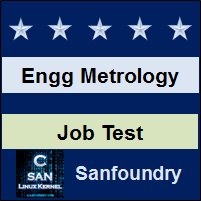 Engineering Metrology Job Test