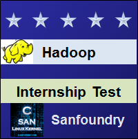 Hadoop Internship Test
