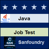 Java Programming Job Test