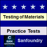 Mechanical Behaviour and Testing of Materials Practice Tests