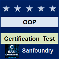 Object Oriented Programming Certification Test