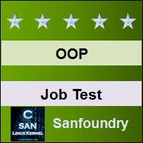 Object Oriented Programming Job Test