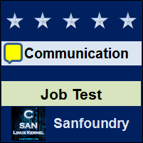 Professional Communication Job Test
