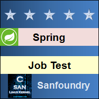 Spring Job Test