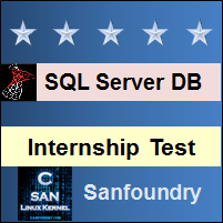 SQL Server Internship Test