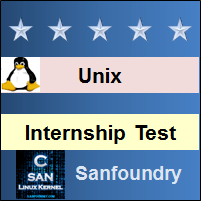 Unix Internship Test