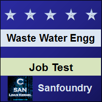 Waste Water Engineering Job Test