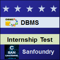 Database Management System Internship Test