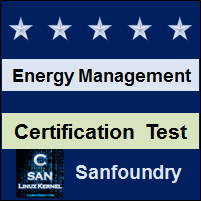 Energy and Environment Management Certification Test