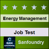 Energy and Environment Management Job Test