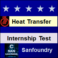 Heat Transfer Internship Test