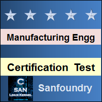 Manufacturing Processes I Certification Test
