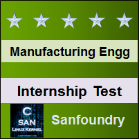 Manufacturing Processes I Internship Test