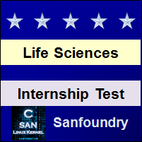 Life Sciences Internship Test