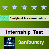 Analytical Instrumentation Internship Test