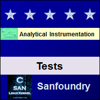 Analytical Instrumentation Tests
