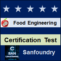 Food Engineering Certification Test