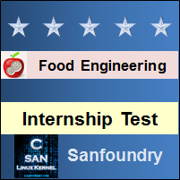 Food Engineering Internship Test