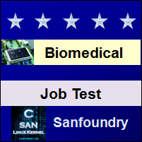 Biomedical Instrumentation Job Test