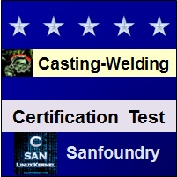 Casting, Forming and Welding I Certification Test