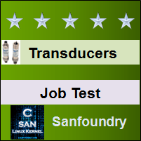 Instrumentation Transducers Job Test