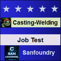 Casting, Forming and Welding II Job Test