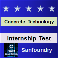 Concrete Technology Internship Test