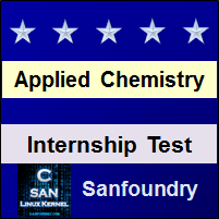 Applied Chemistry Internship Test