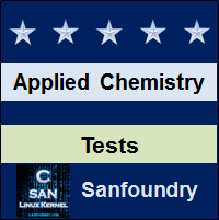 Applied Chemistry Tests Questions and Answers