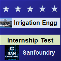 Irrigation Engineering Internship Test