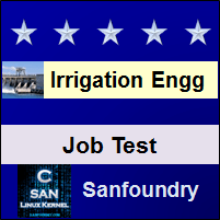 Irrigation Engineering Job Test