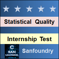 Statistical Quality Control Internship Test