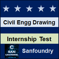 Civil Engineering Drawing Internship Test