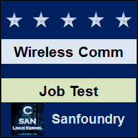 Wireless and Mobile Communications Job Test