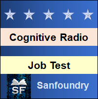Cognitive Radio Job Test