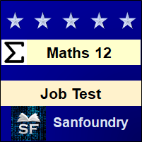 Mathematics - Class 12 Job Test