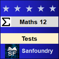 Mathematics - Class 12 Tests