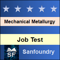 Mechanical Metallurgy Job Test
