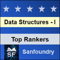 Top Rankers - Data Structure I